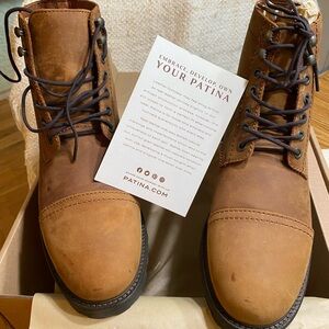 Patina Men's Brown Leather Boots